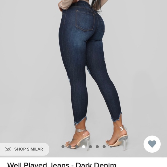 Fashion nova ankle jeans, worn by Cardi B - Picture 3 of 3